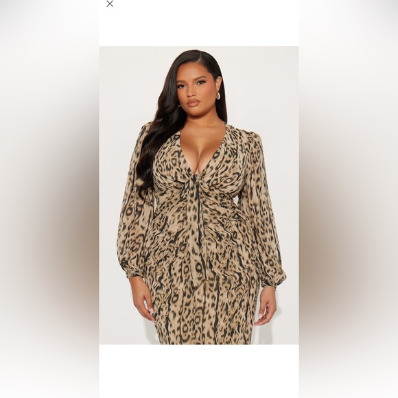 Fashion Nova Dresses & Skirts - Fashion Nova Cheetah Print Dress